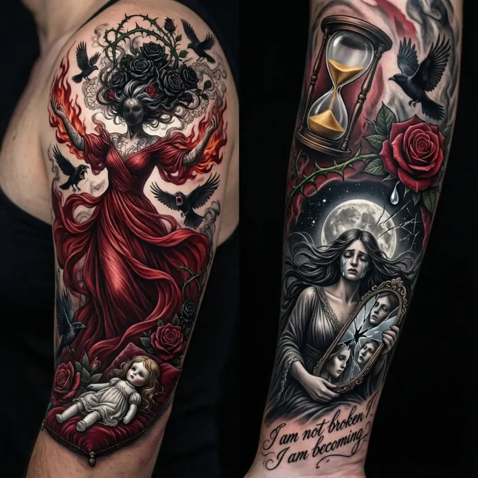 24 Full Sleeve Tattoo Ideas Elevating Feminine Dramatic Art 24 Full Sleeve Tattoo Ideas Elevating Feminine Dramatic Art