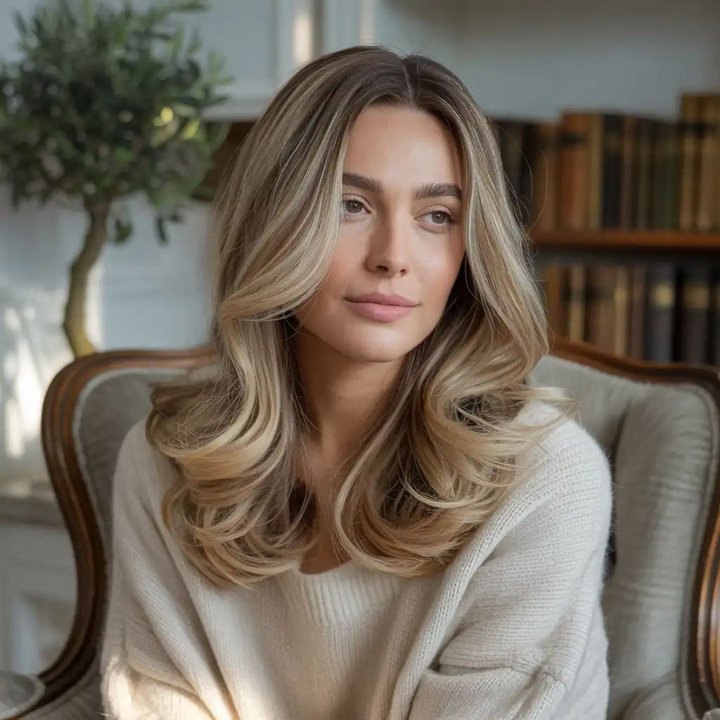 Beige Dark Blonde Elegance