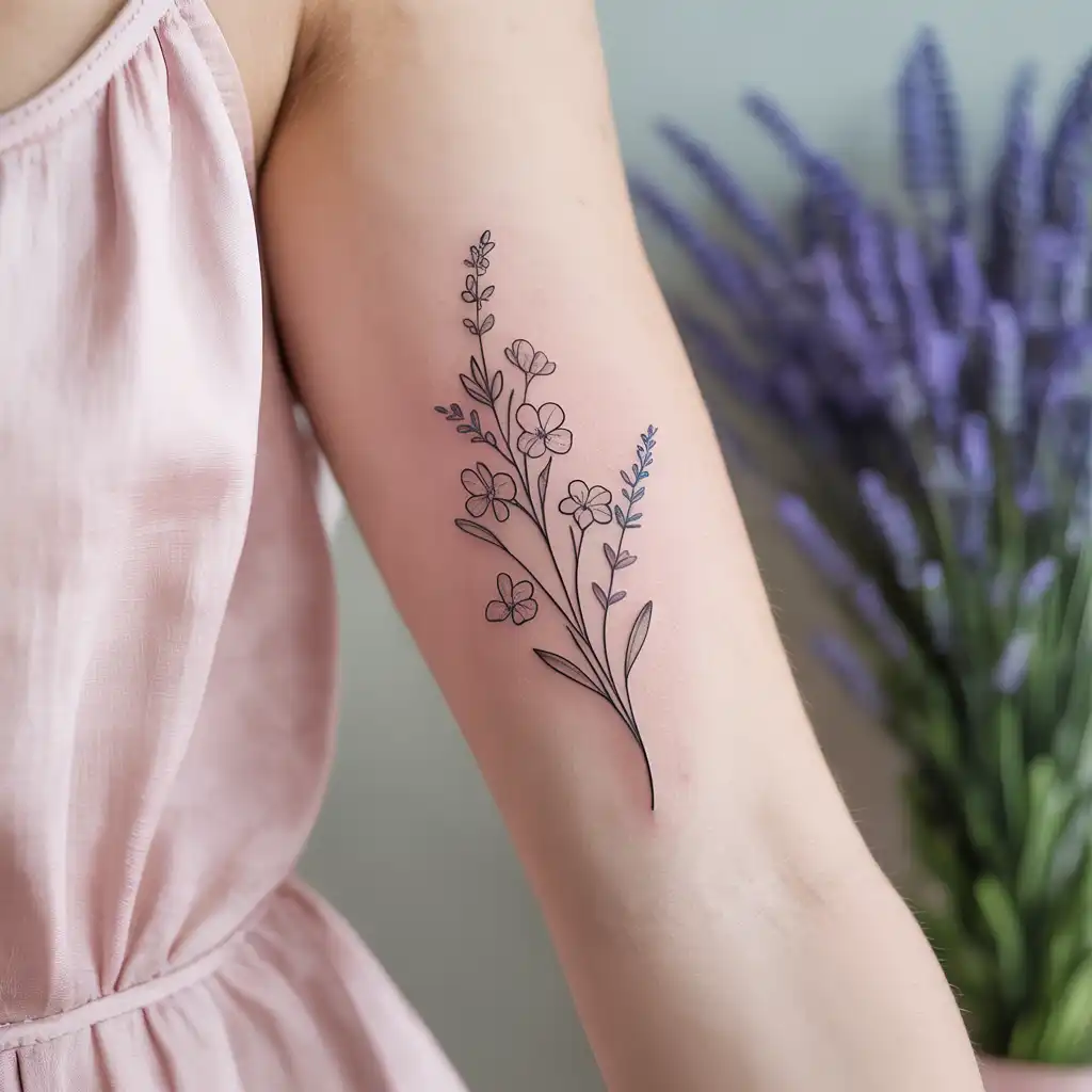 Birth Flower Tattoo