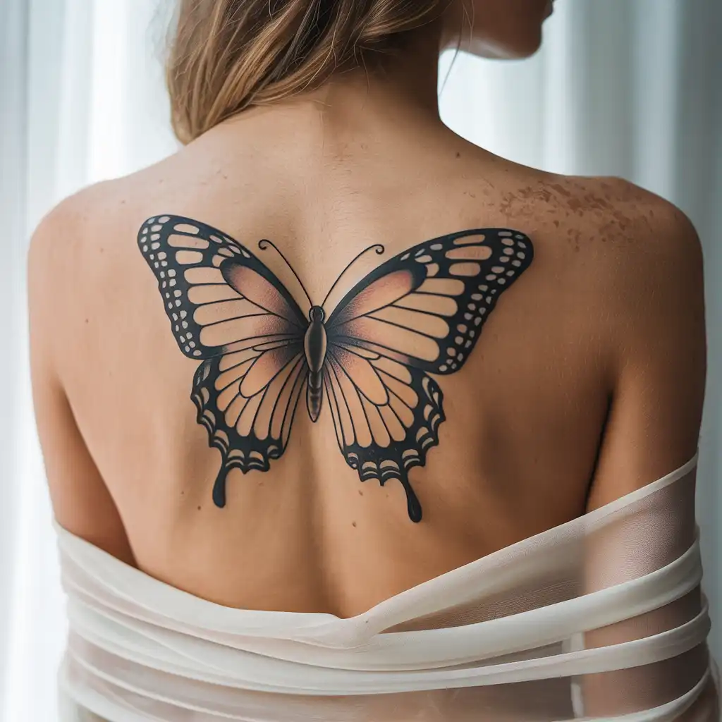Butterfly Back Tattoo