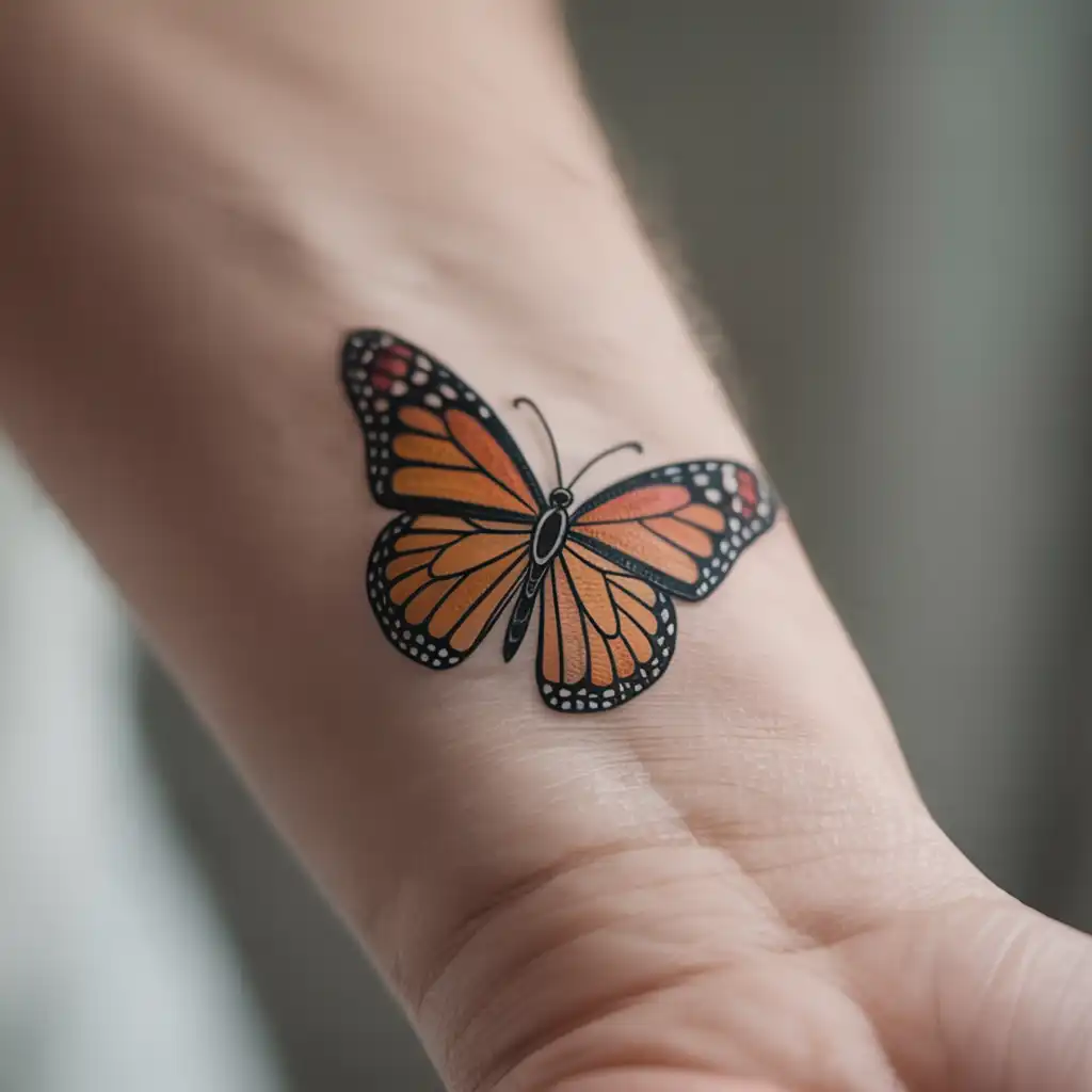 Butterfly Wrist Tattoo