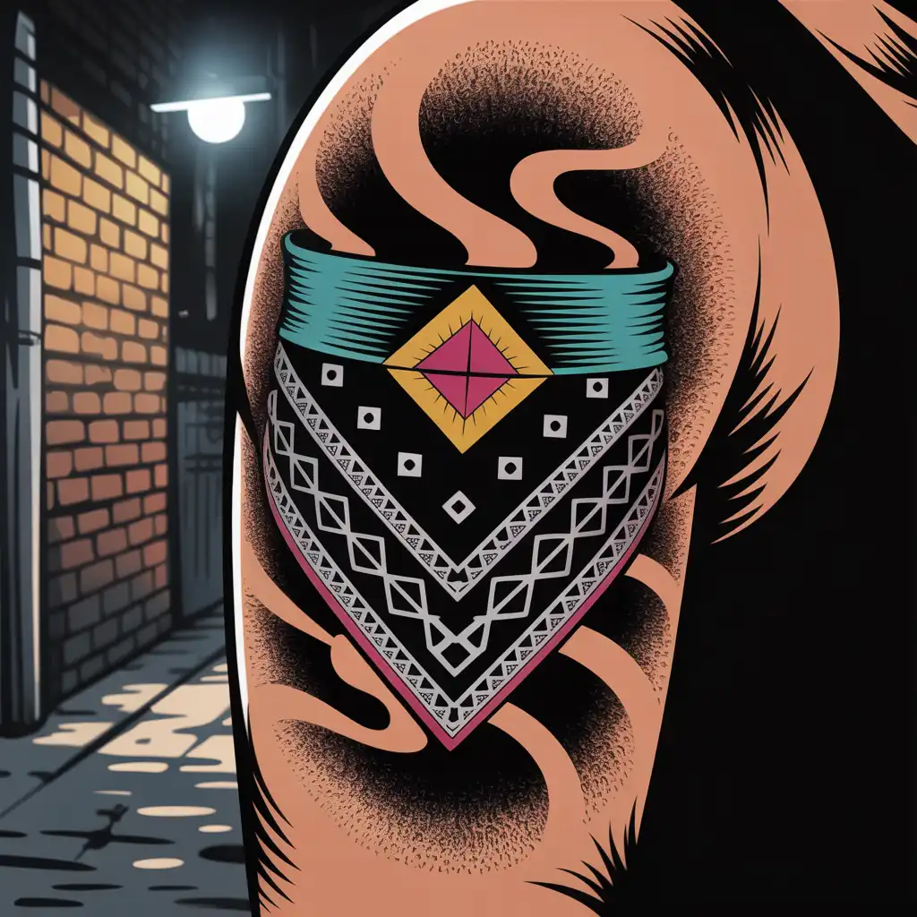 Chicano Bandana Tattoo