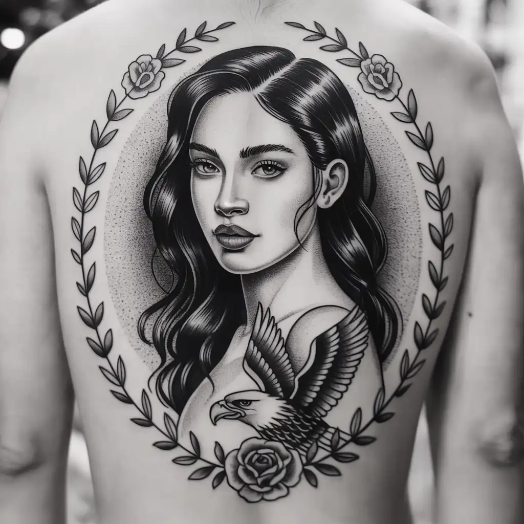 Chicano Lady Portrait Tattoo
