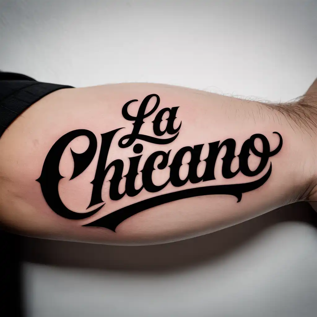 Chicano Letter “LA” Tattoo