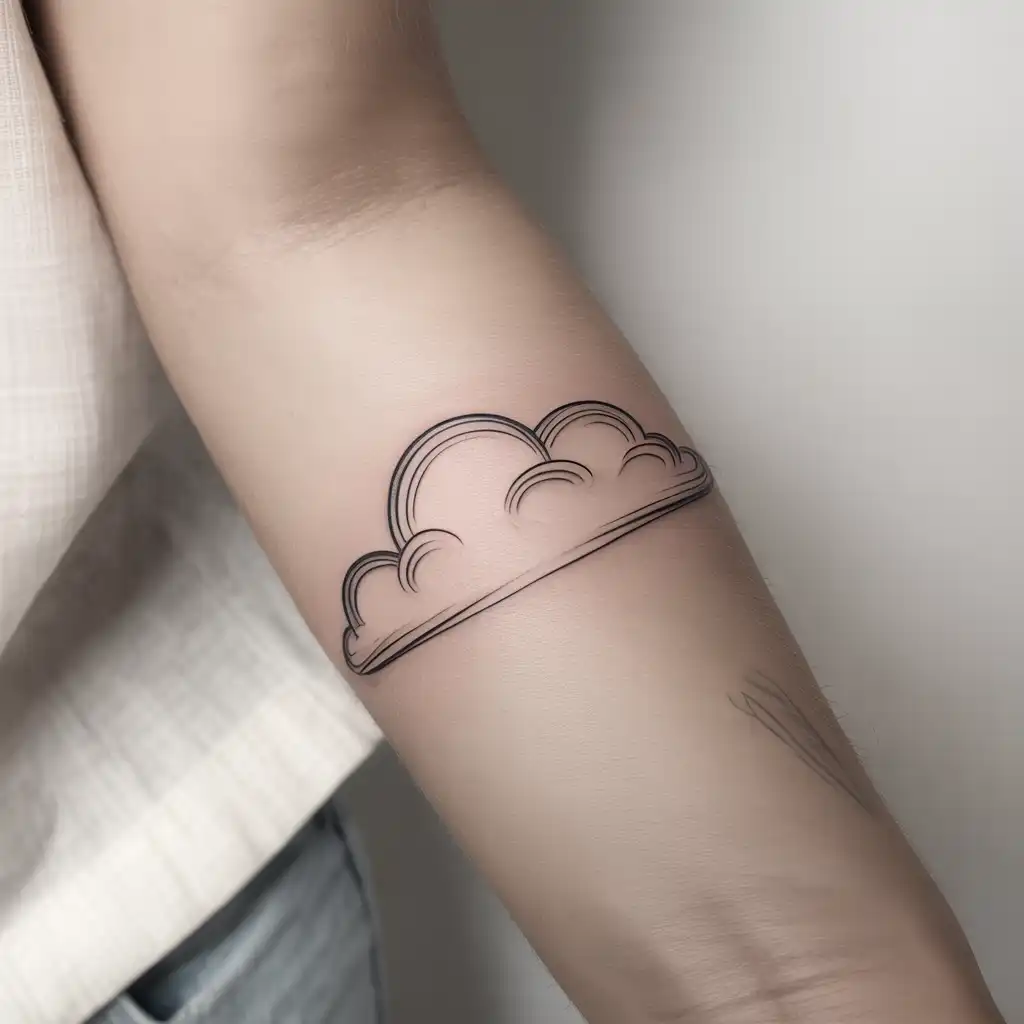Cloud Sketch Tattoo