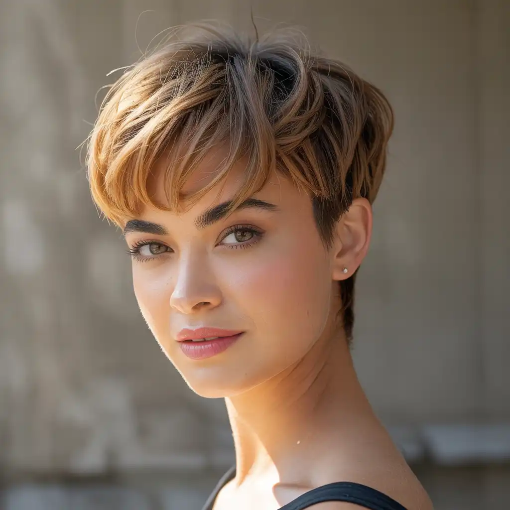 Cute Pixie with Bangs