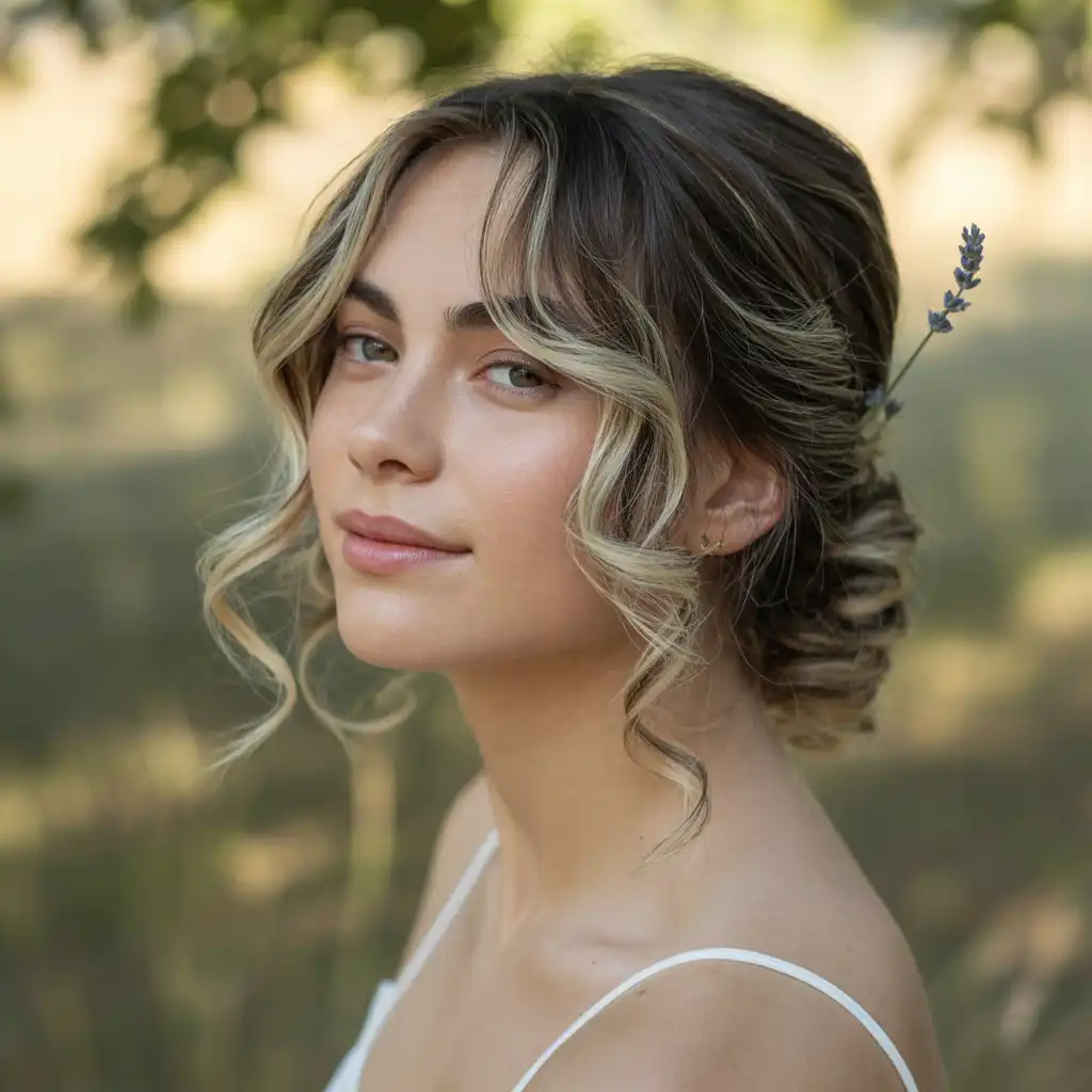 Dark Blonde with Face-Framing Highlights