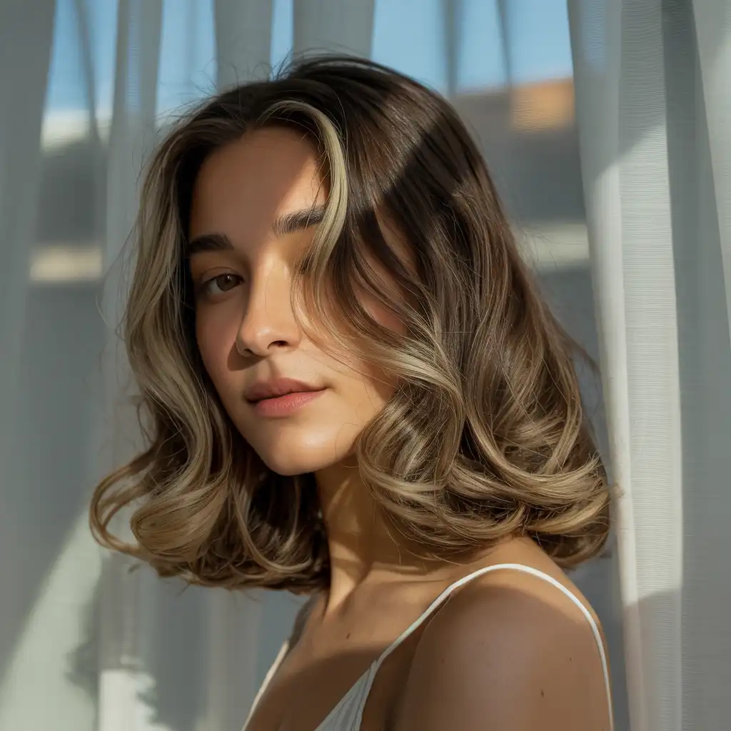 Dark Blonde with Soft Waves