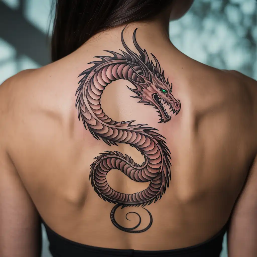 Dragon Back Tattoo