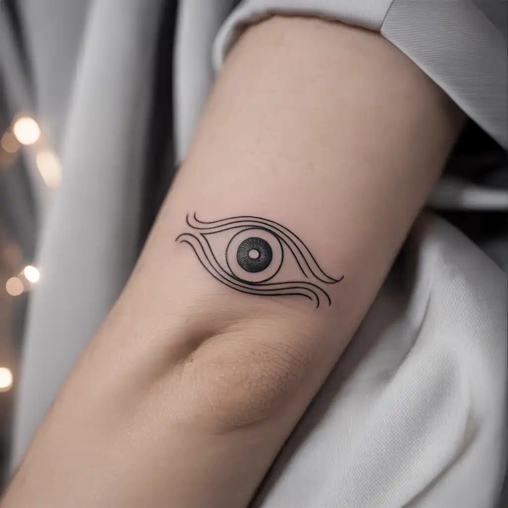 Eye Symbol Line Drawing