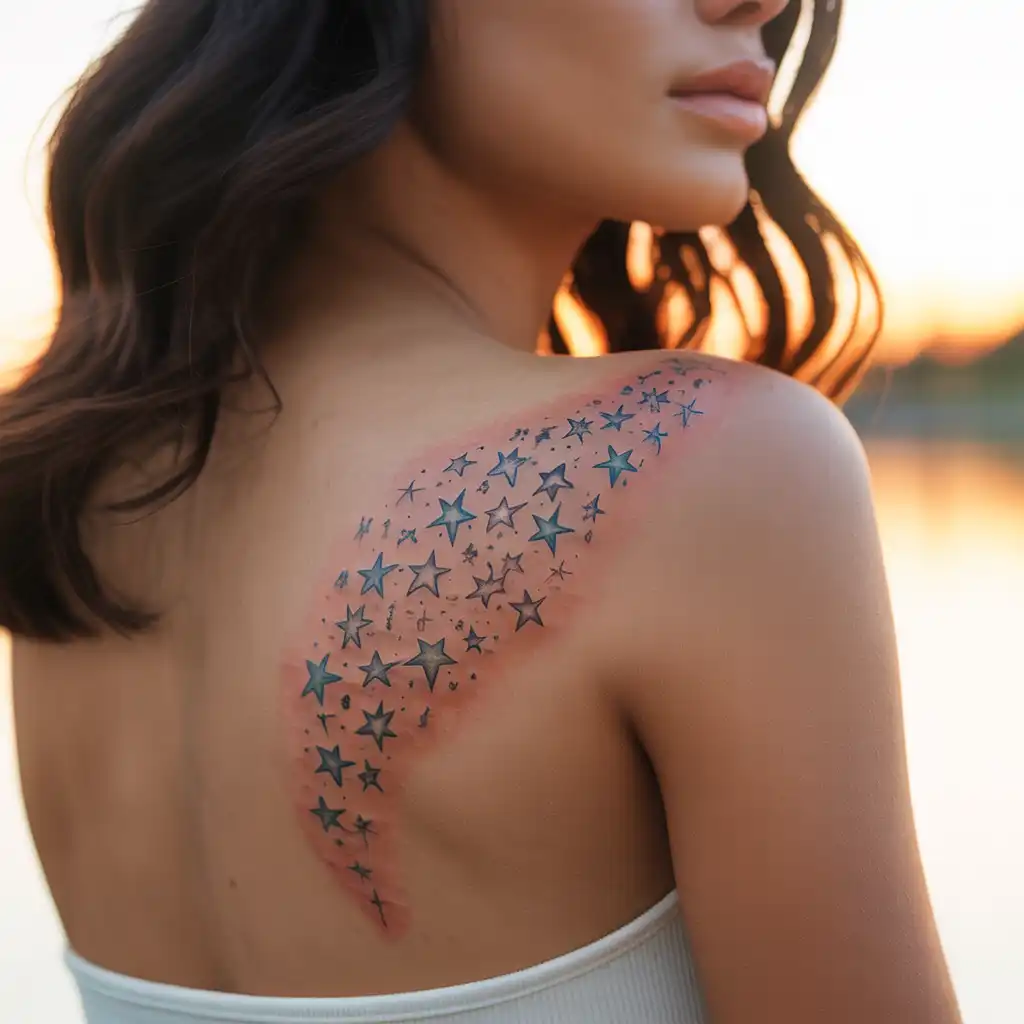 Falling Stars Tattoo