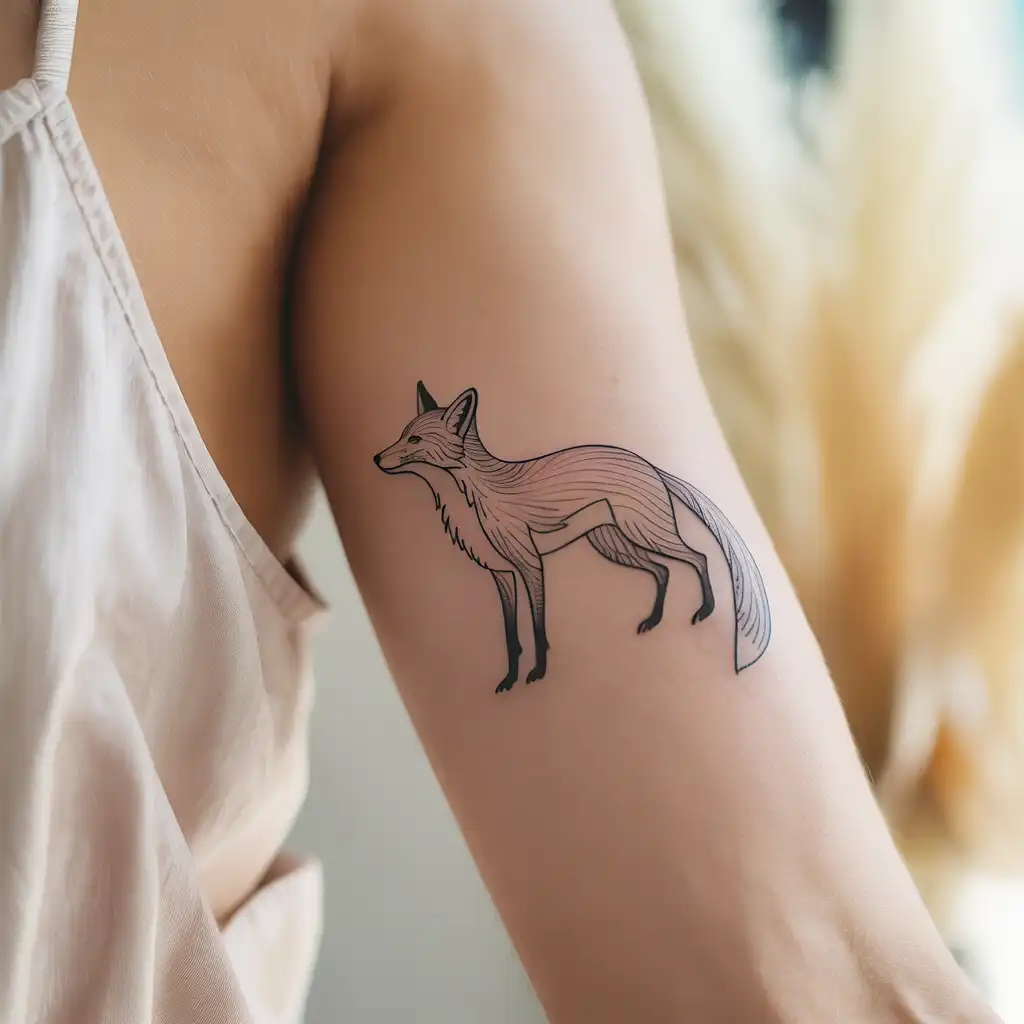 Fine-Line Animal Tattoo