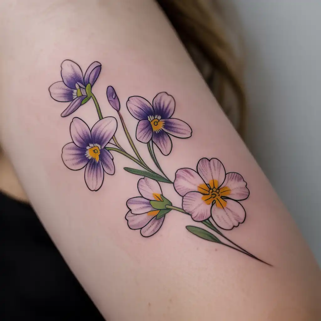 Fine Line February Birth Flower Mix