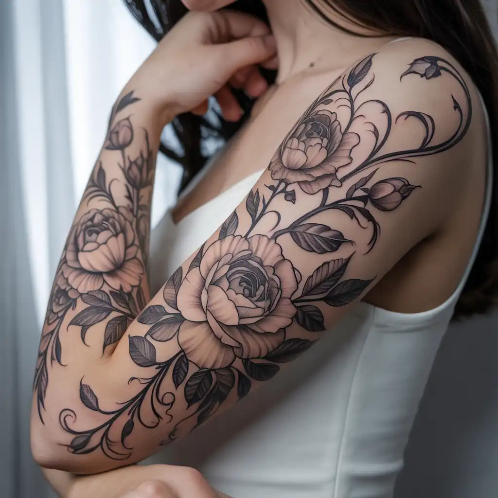Floral Goddess Full Sleeve