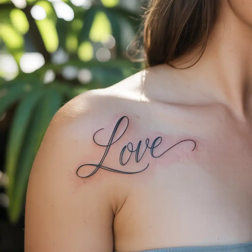 Handwritten Love Tattoo