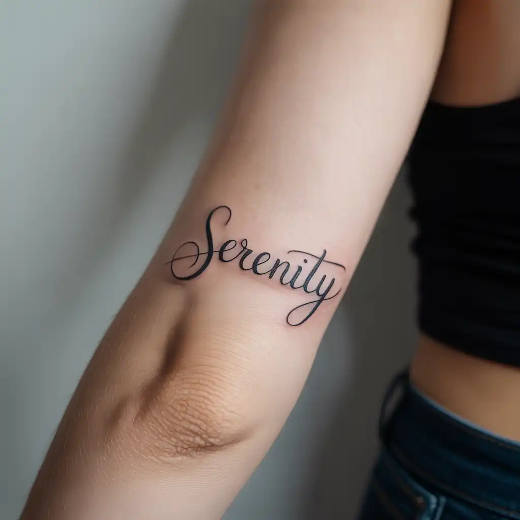 Handwritten Word Tattoo