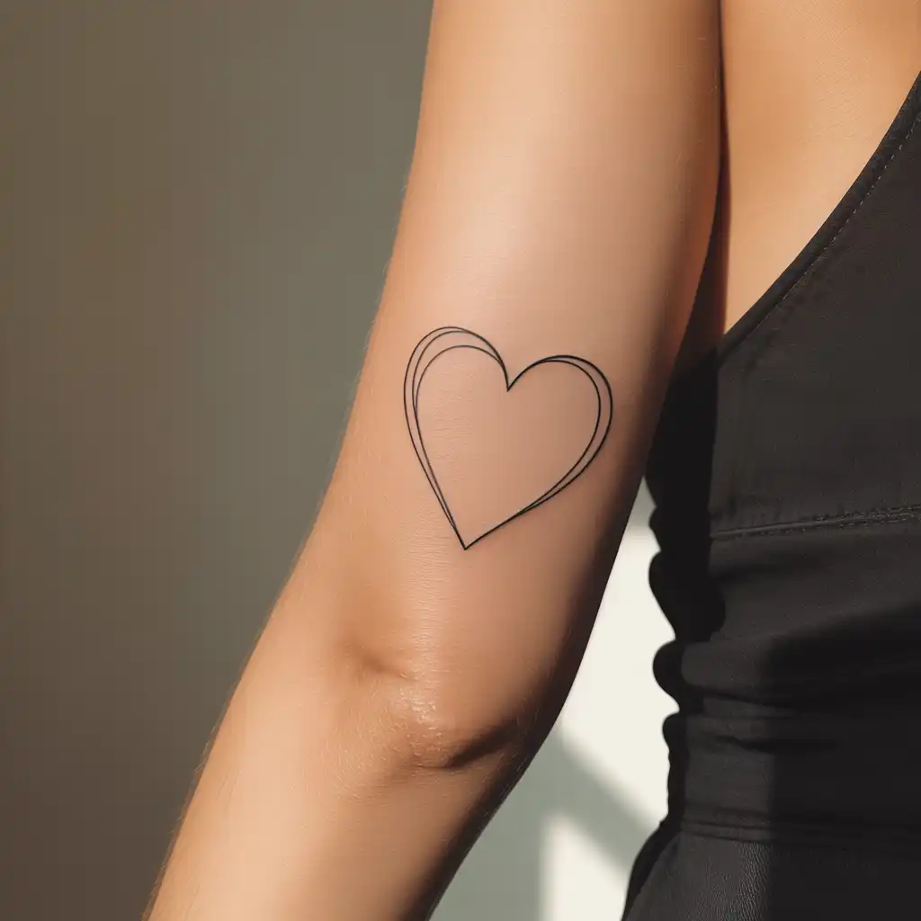 Heart Outline Tattoo