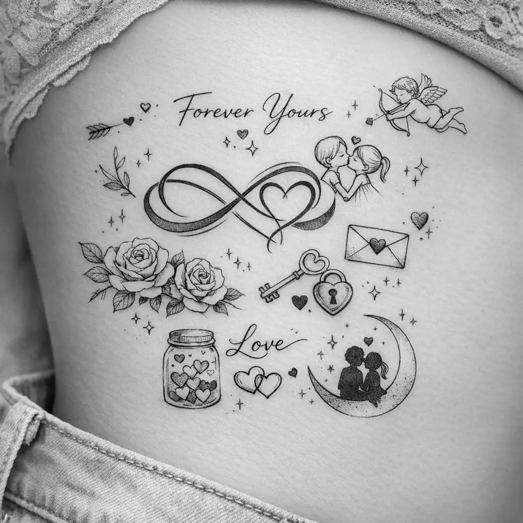 Infinity Heart Valentine Flash