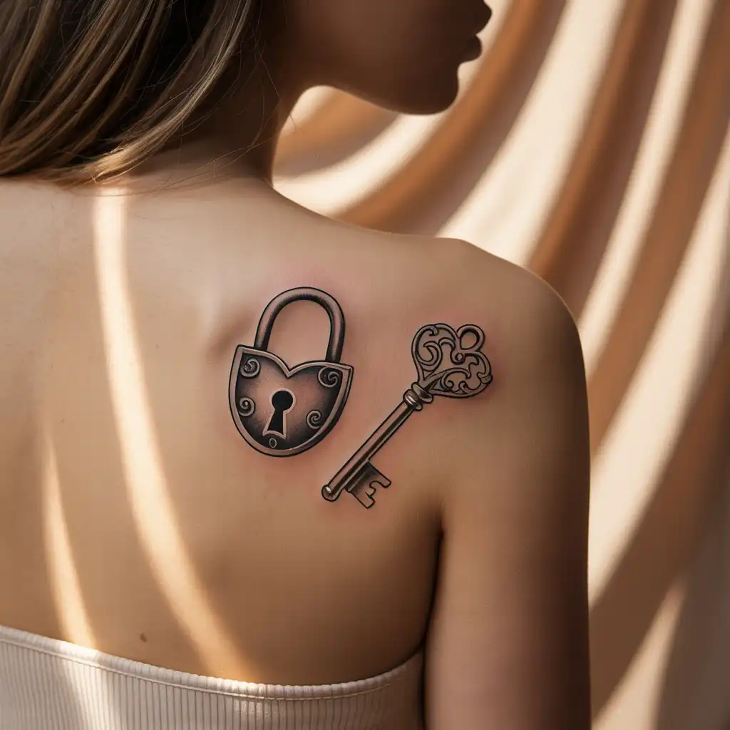 Lock and Key Tattoo