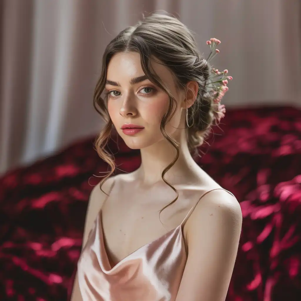 Loose Curls with Side Part