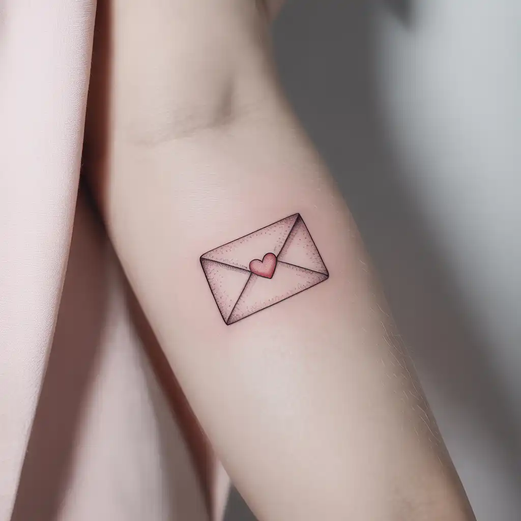 Love Letter Flash Tattoo
