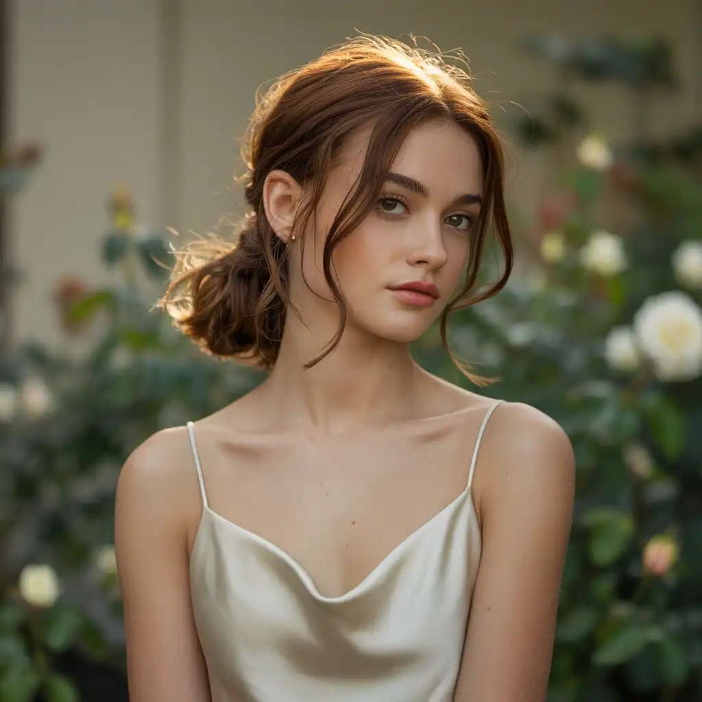 Low Bun with Loose Strands