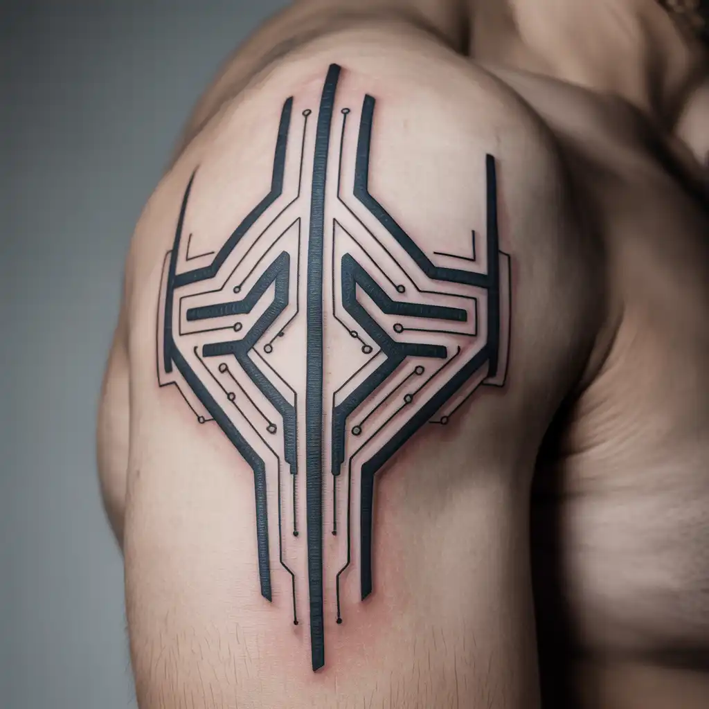 Minimal Cyber Line Sigil