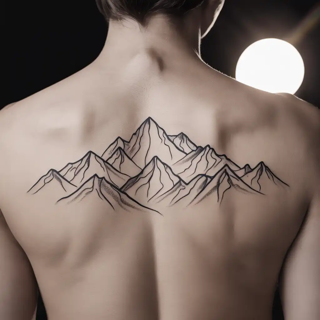 Mountain Outline Tattoo