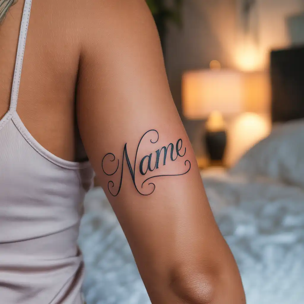 Name Tattoo in Script