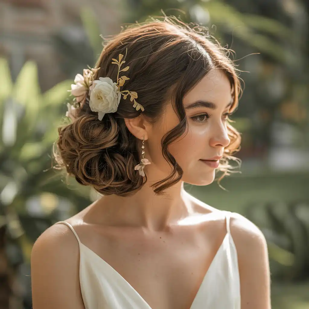 Natural Curls Styled Back