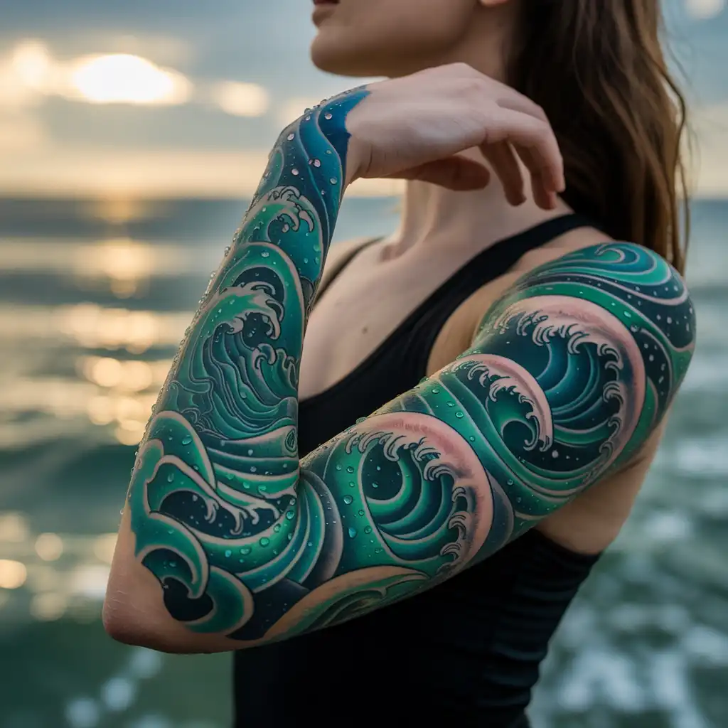Ocean Goddess Sleeve
