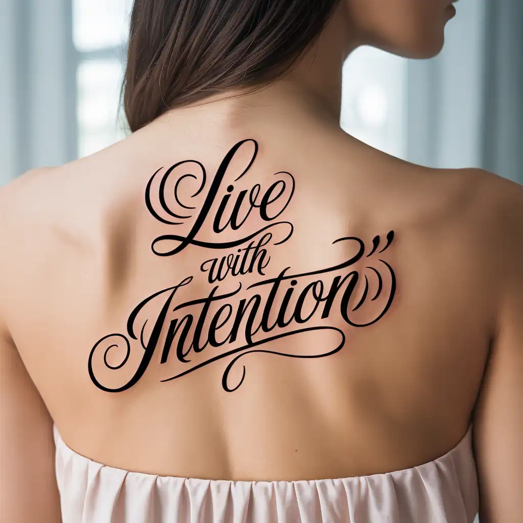 Quote Back Tattoo