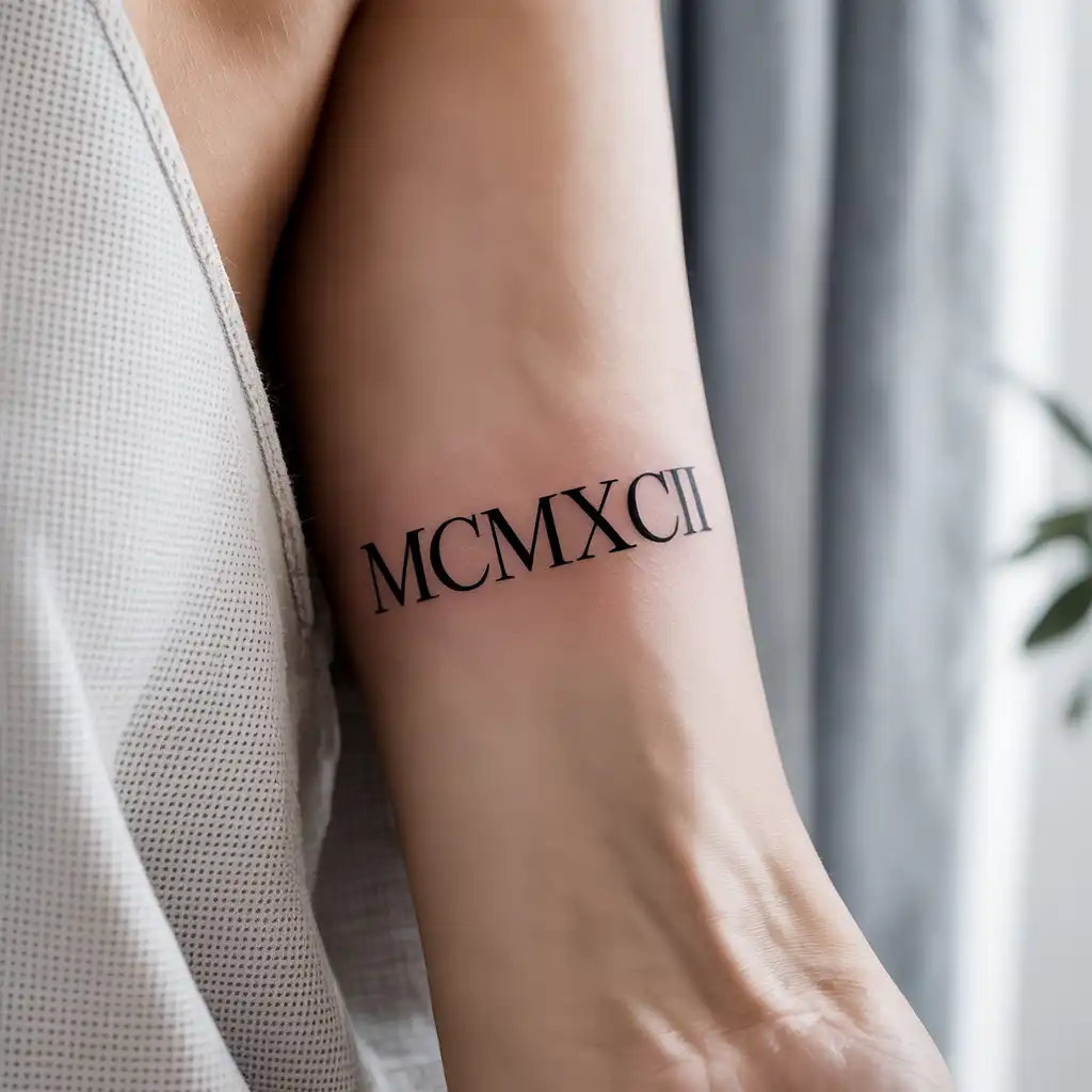 Roman Numeral Tattoo