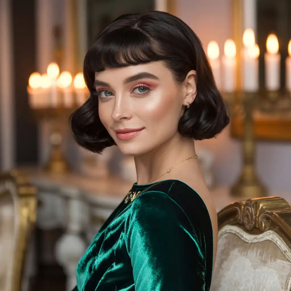 Short Bob with Tucked Sides