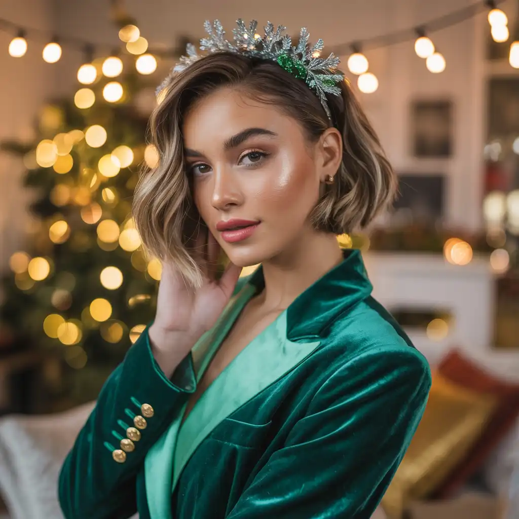 Short Hair with Headband