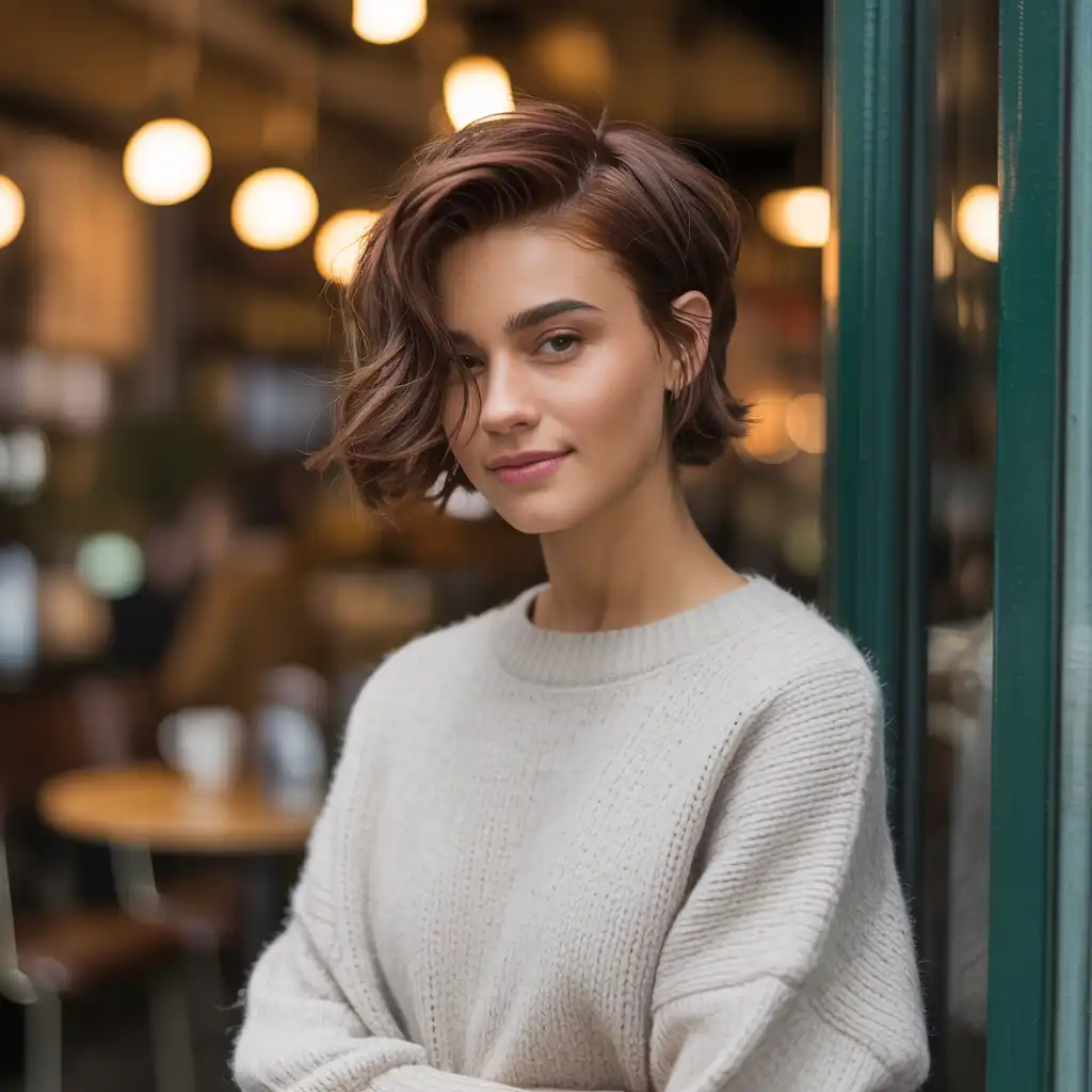 Short Hair with Side Part