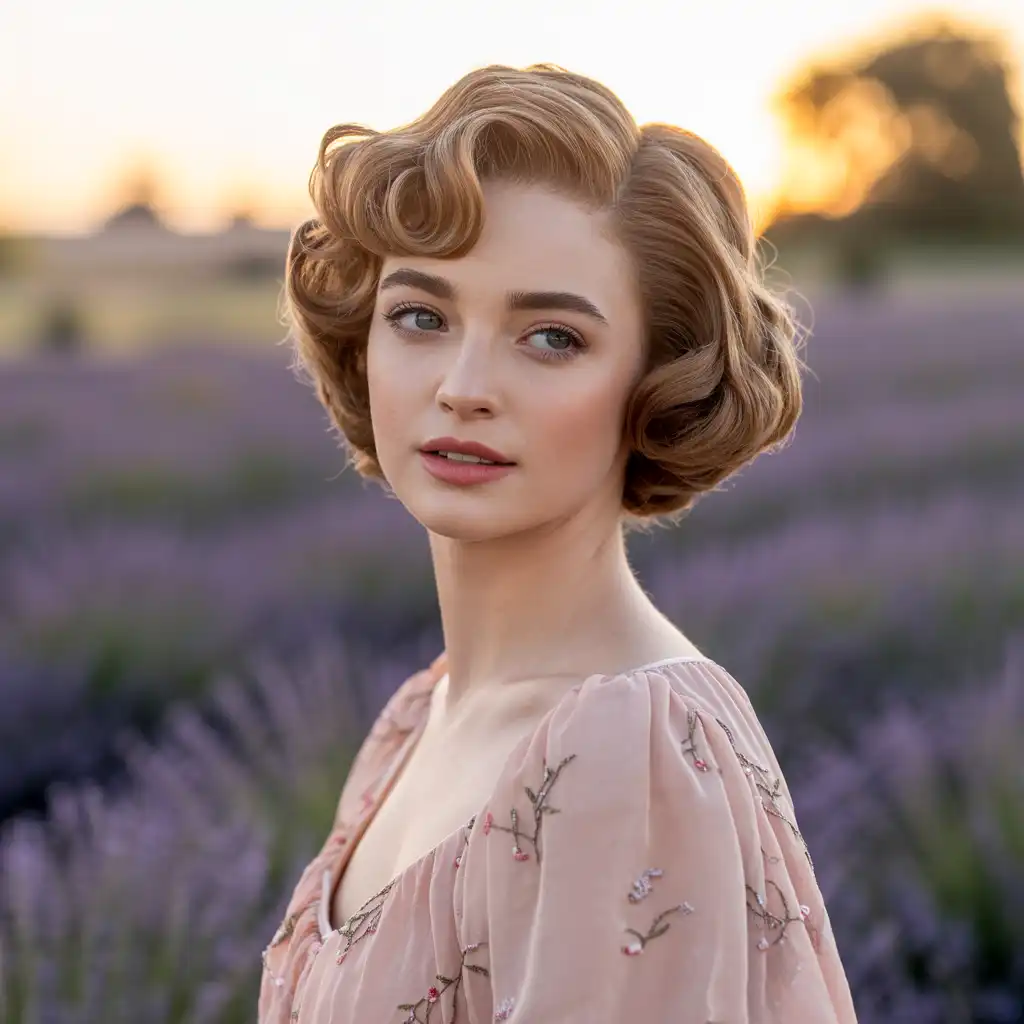 Short Hair with Soft Curls