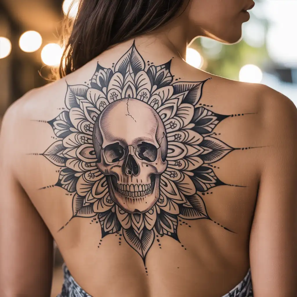 Skull Mandala Tattoo