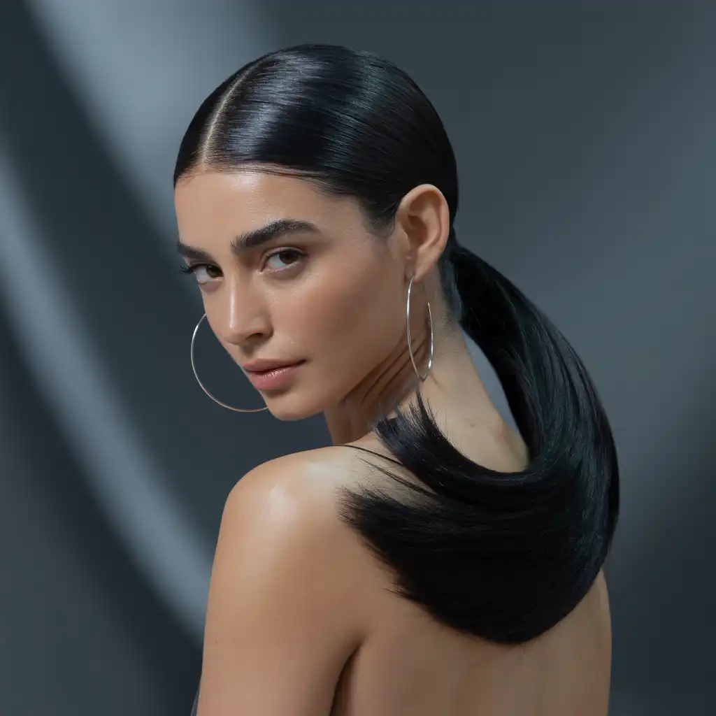 Slick Back Ponytail