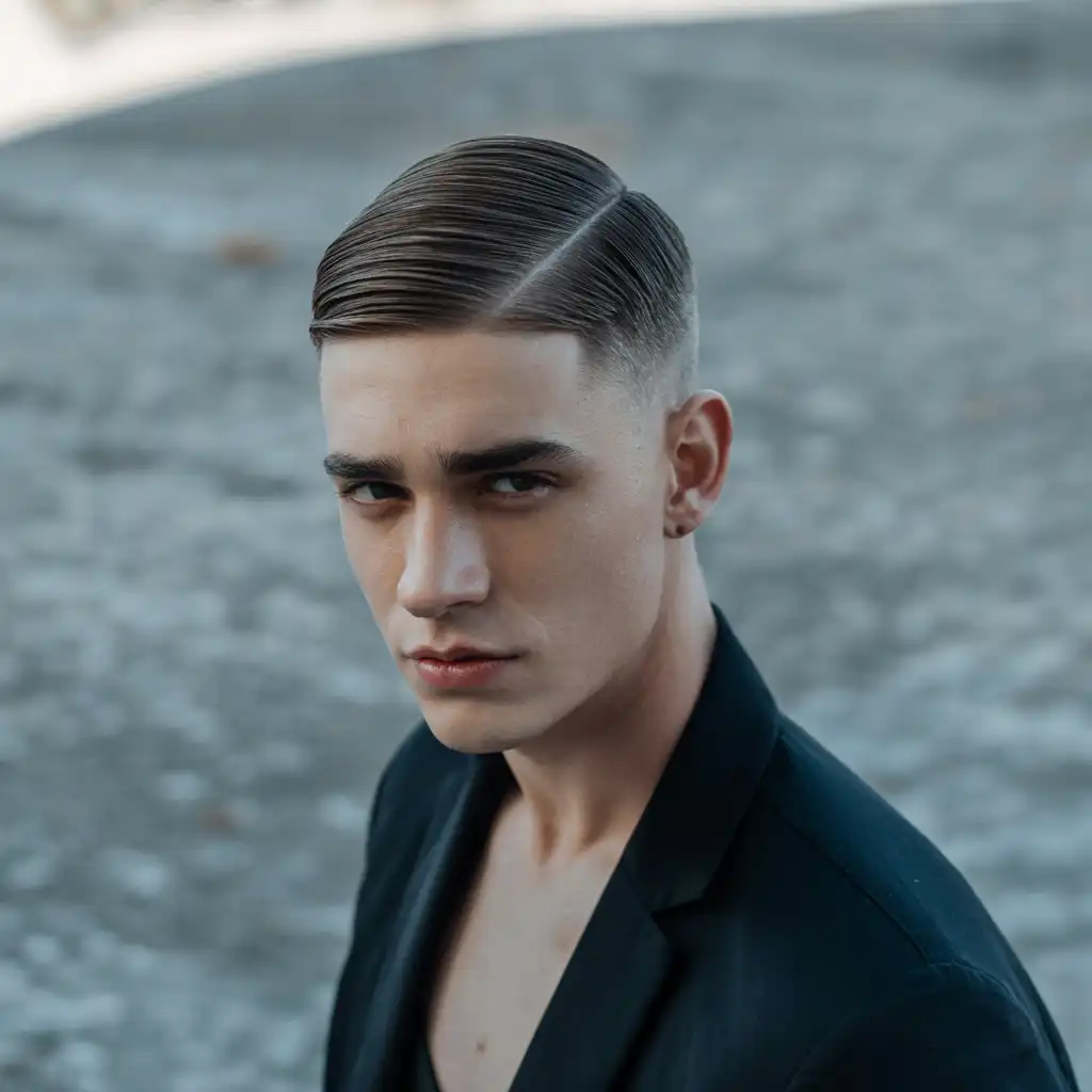 Slick Back with Natural Texture