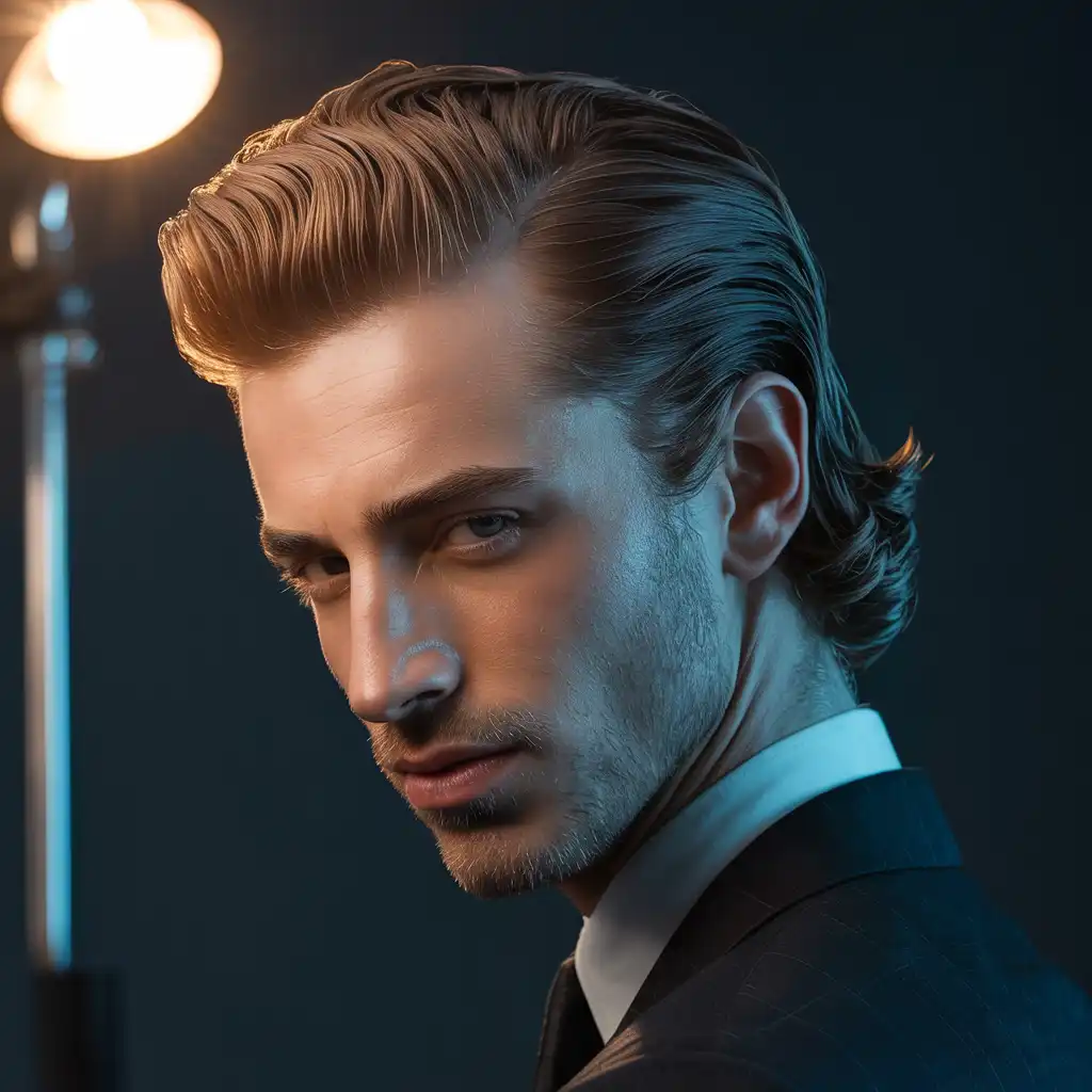 Slick Back with Waves