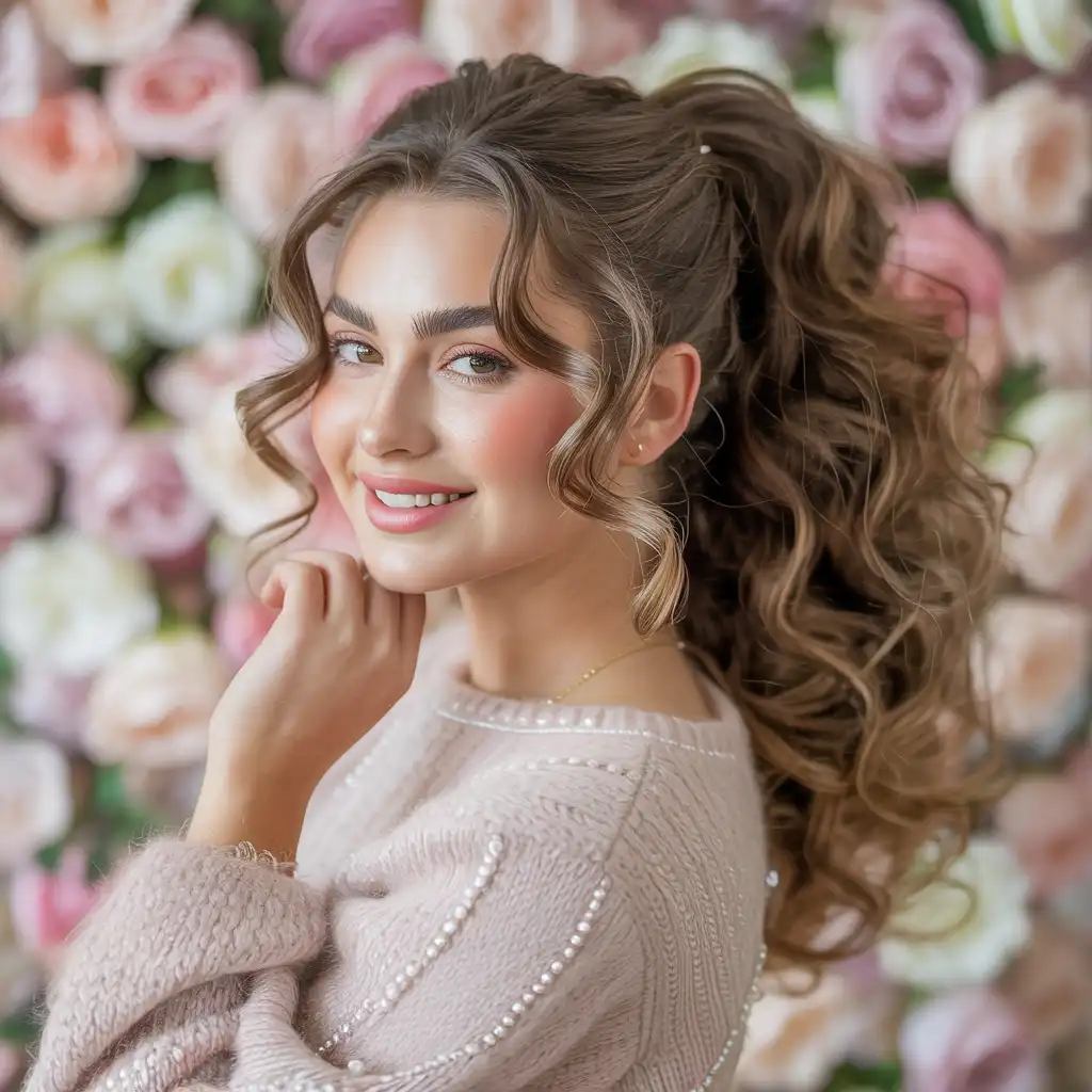 Soft Ponytail with Waves