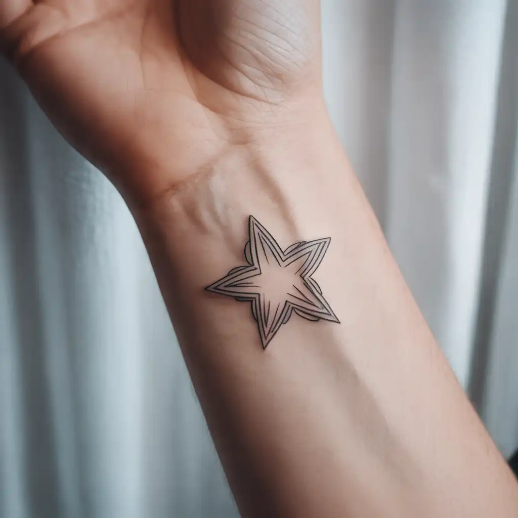 Star Doodle Tattoo