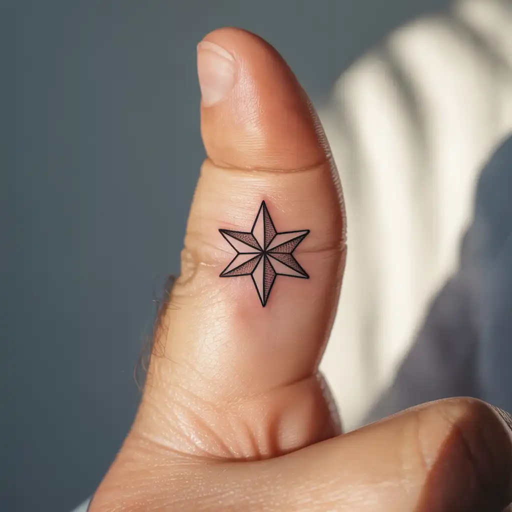 Star Finger Tattoo