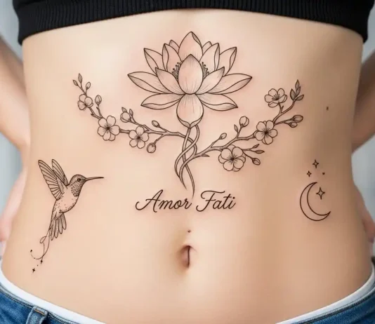 Stomach Tattoo Ideas for Females With Meaning