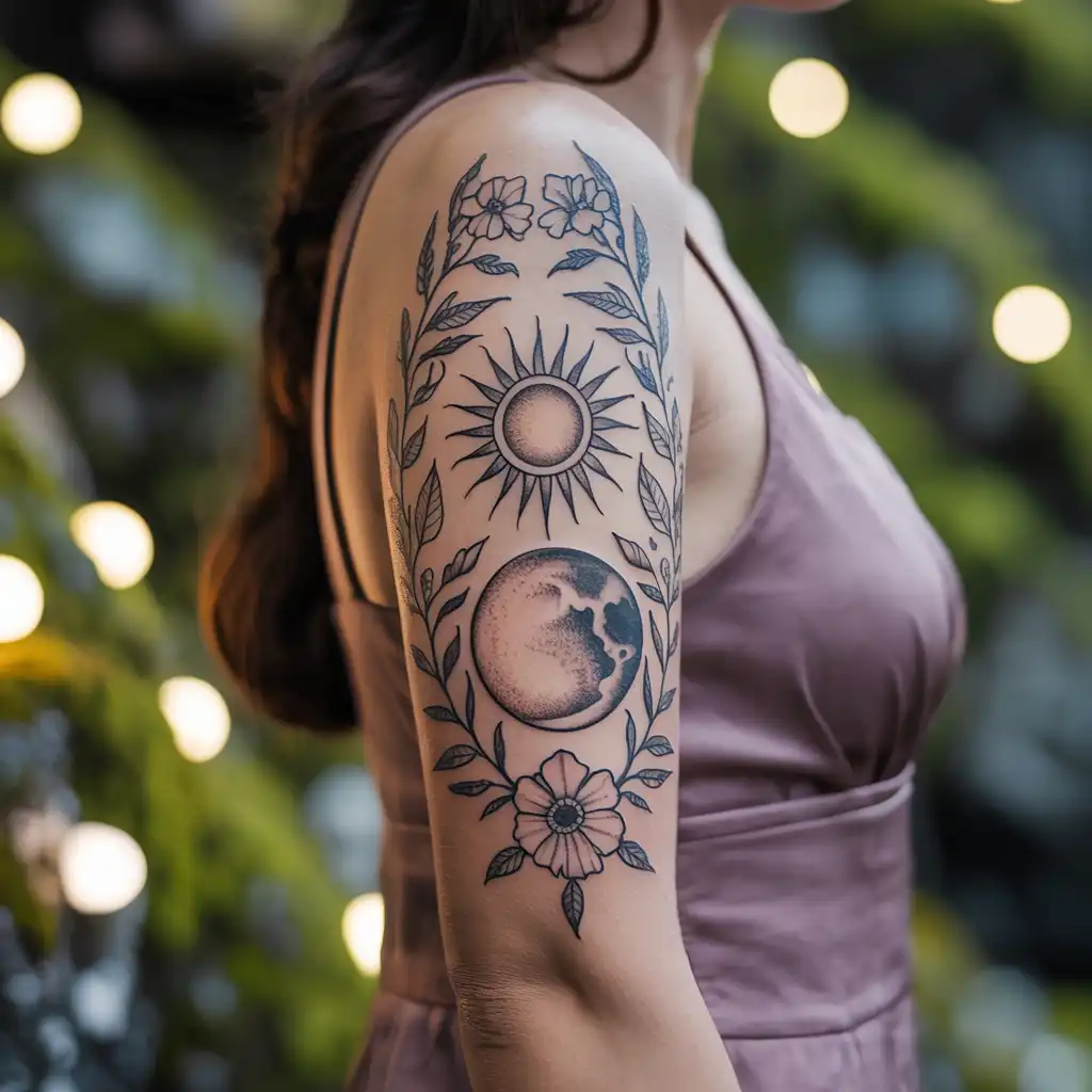 Sun and Moon Sleeve