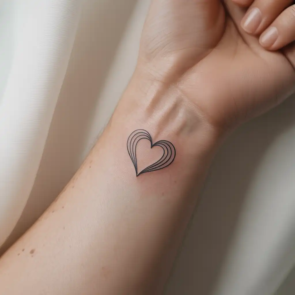 Tiny Love Symbol Tattoo