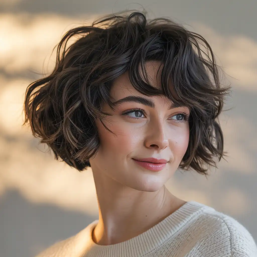 Tousled Short Bob