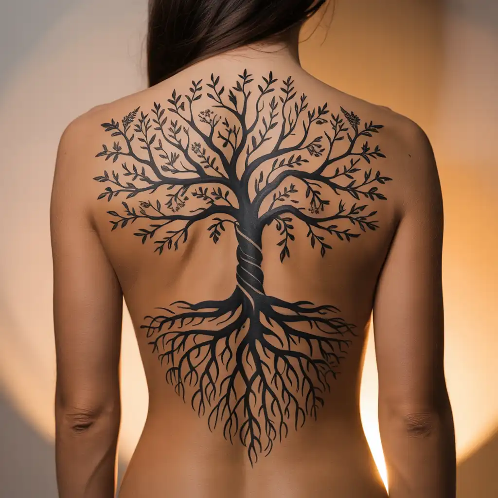 Tree of Life Back Tattoo