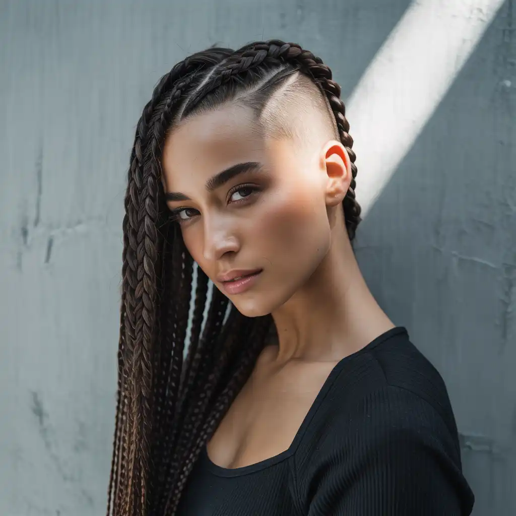 Undercut with Braided Top